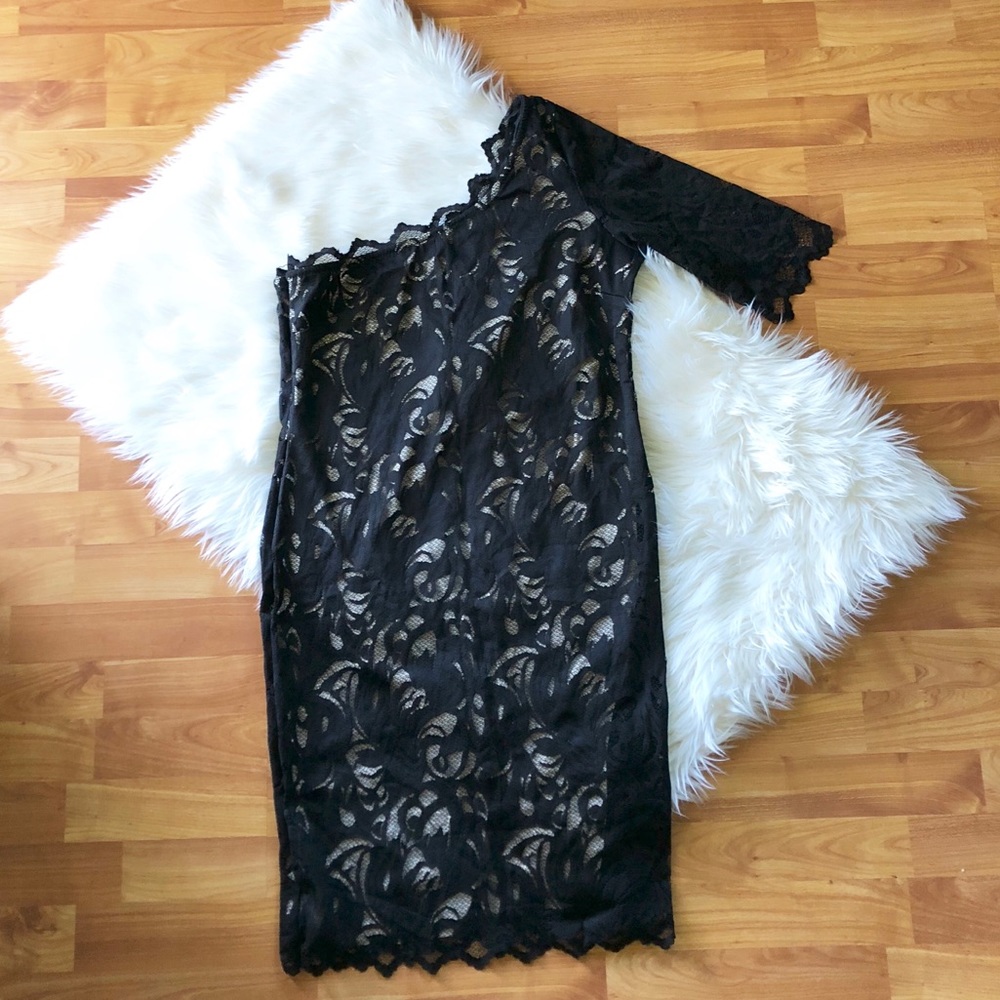 NWT Lace One Shoulder Cocktail Dress